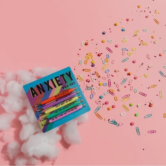 Brand New~ Anxiety Pen Set 😂 - Picture 2 of 3